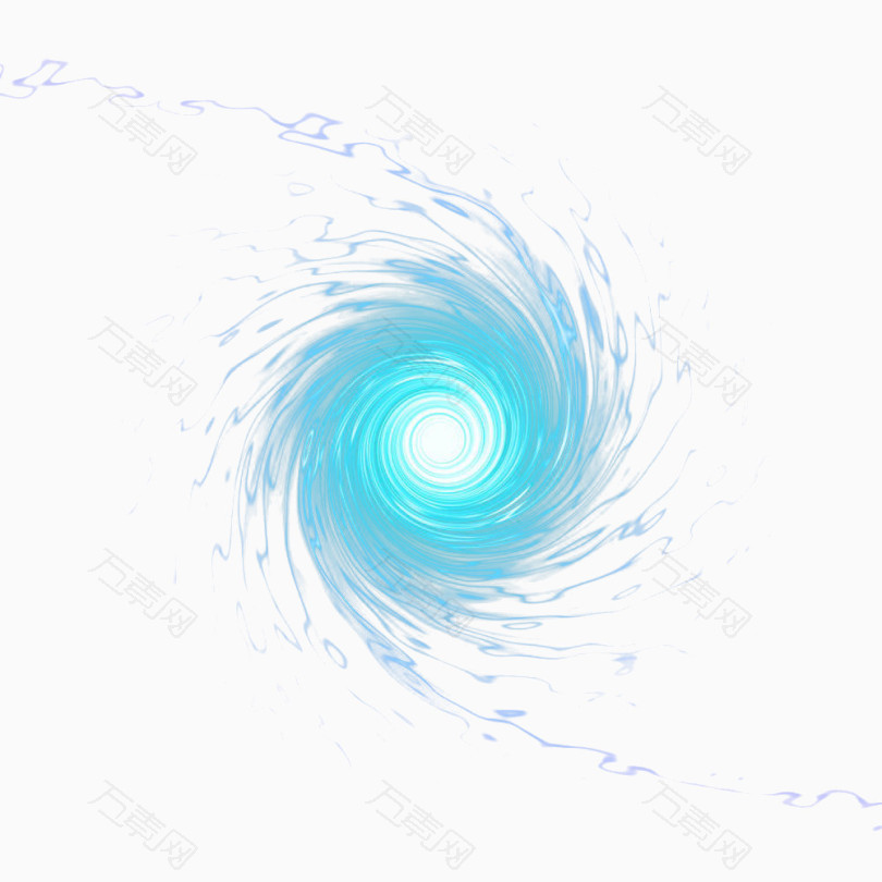 蓝色星际云漩涡光