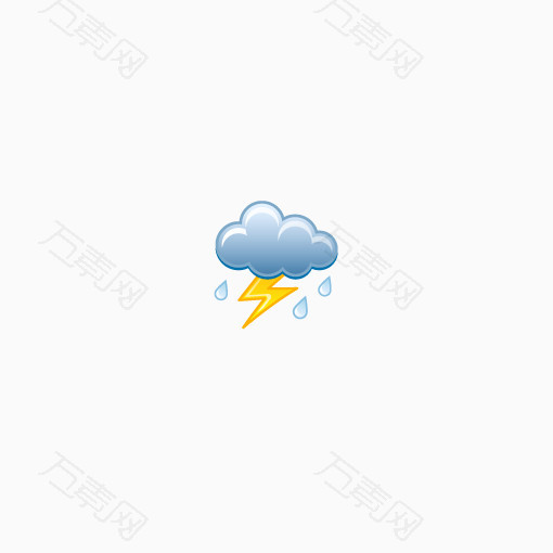 天气符号雷阵雨