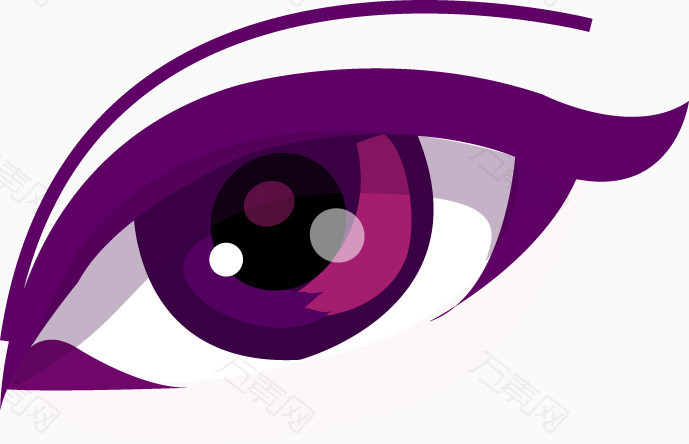 淡紫色瞳孔图片
