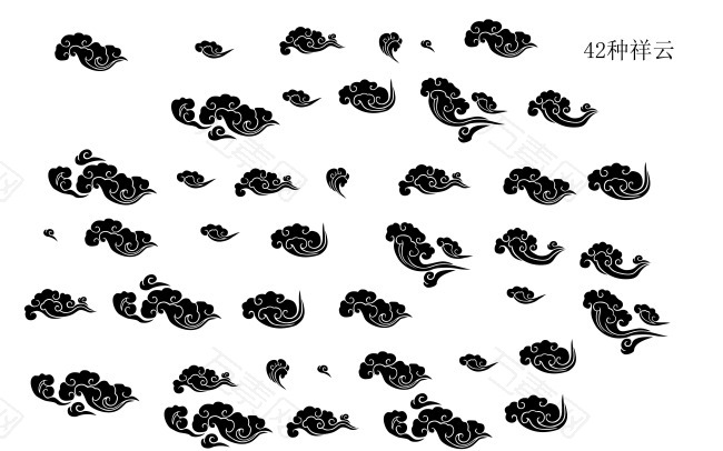 祥云PSD笔刷ABR格式