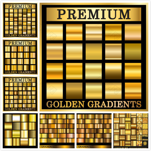 金色渐变质感背景