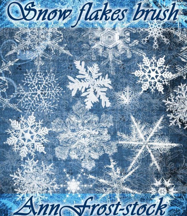 雪花笔刷图片