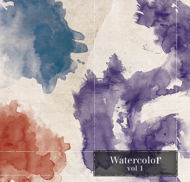 水彩背景笔刷