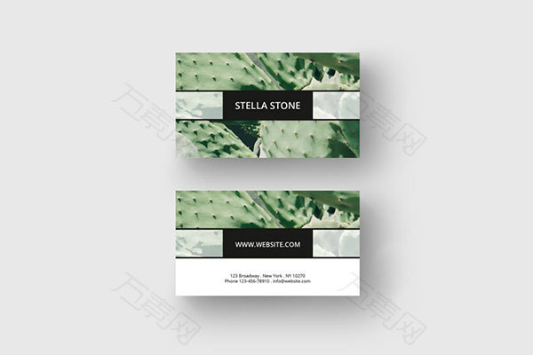 绿色自然创意名片