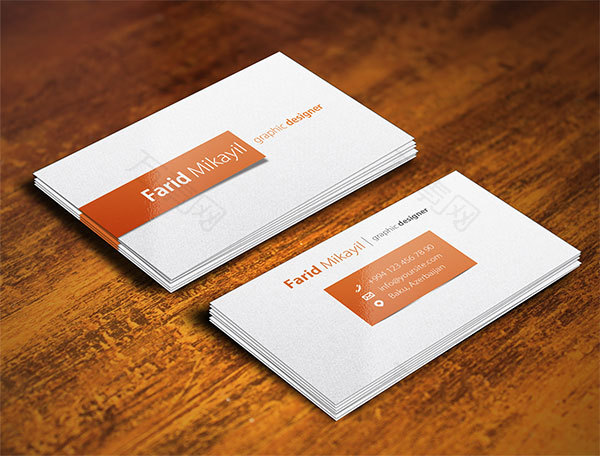 时尚名片样机