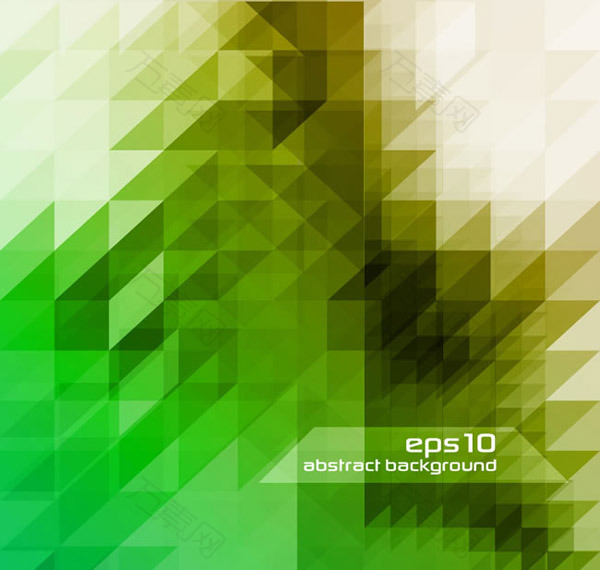 绿色几何形背景