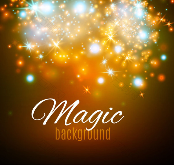 魔法闪光光晕背景