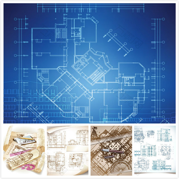 建筑施工图矢量