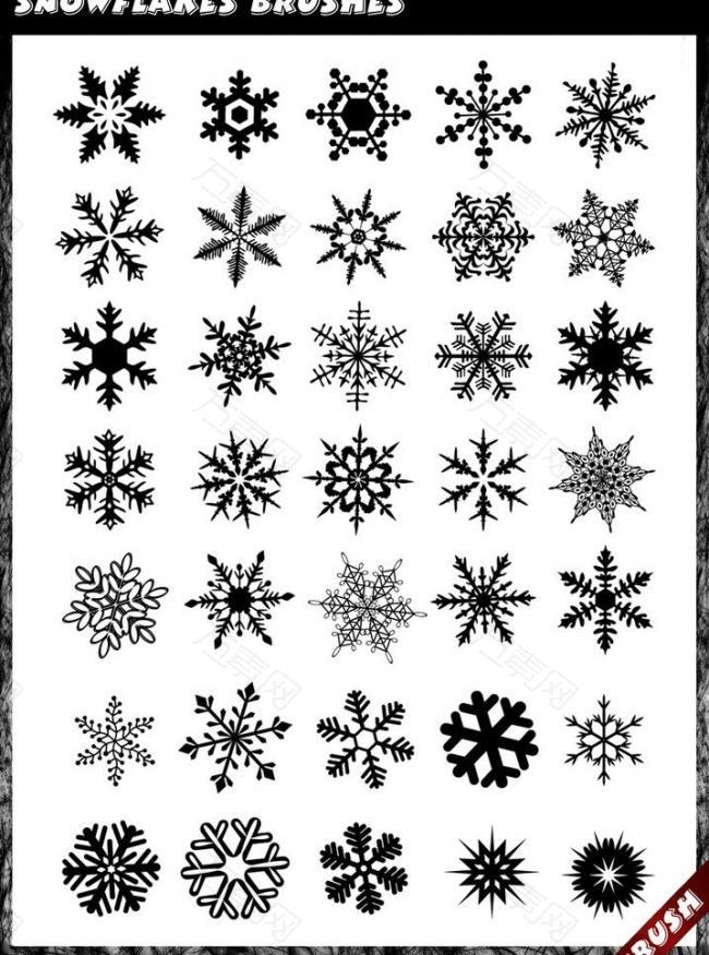 雪花笔刷图片