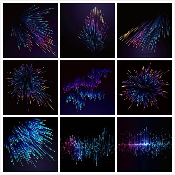 抽象化烟花背景