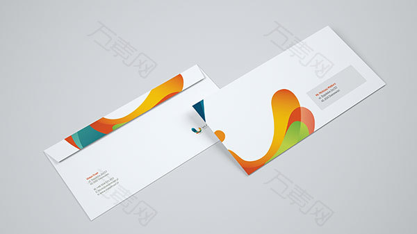 彩色信封样机