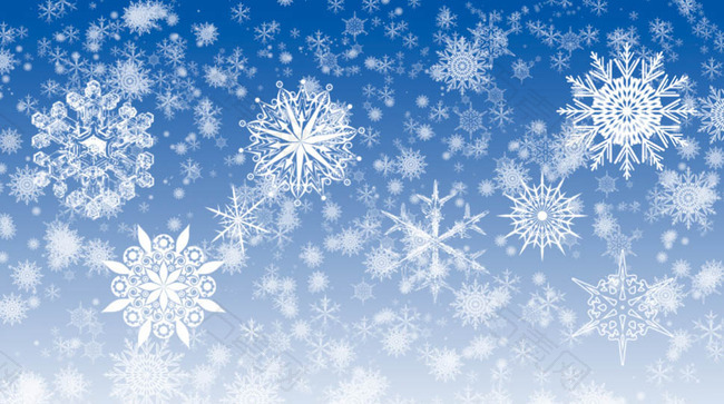 冰冻效果的雪花笔刷