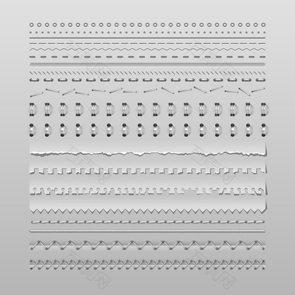 金属与纸张边条