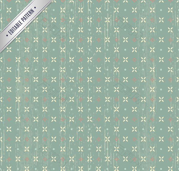 碎花无缝背景矢量