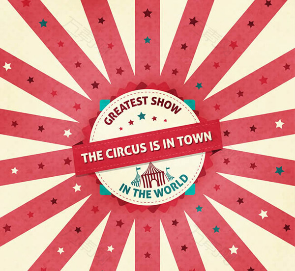 复古马戏团海报