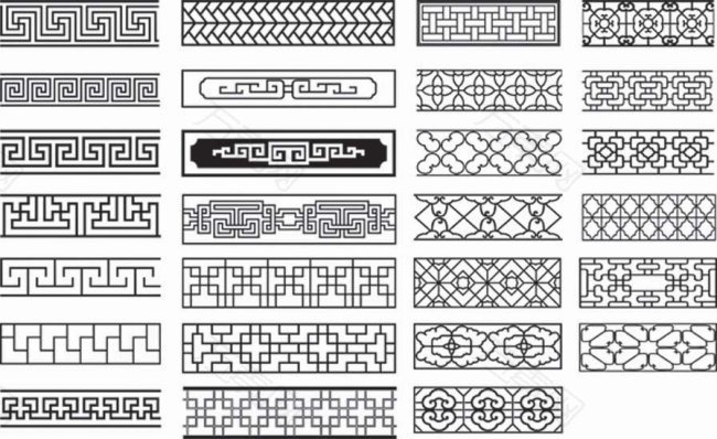 古典边框花纹矢量素材